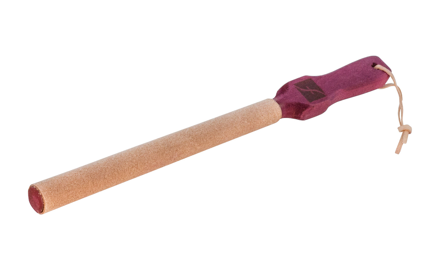 Flexcut Hook Strop ~ PW17 ~ This Flexcut Hook Strop is used to polish the inside edge of hook knives & keeping your razor sharp. Great for getting a razor sharp edge on curved blades & hook knives. Leather hook strop is also used to remove the wire edges. 9" long leather top stropping surface. 651646070171. Made in USA