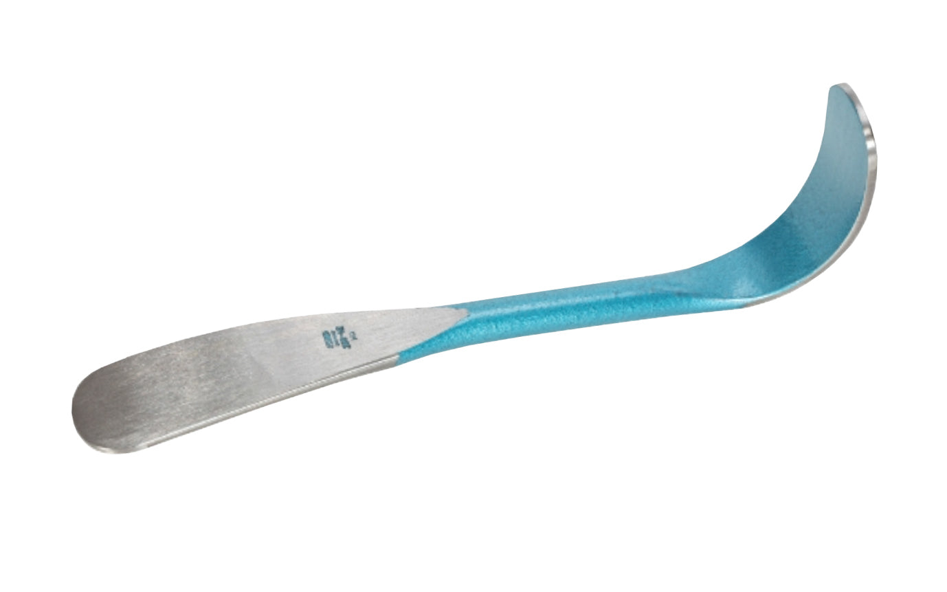 A high quality 18" (440 mm) Pry & Bumping Spoon made by Picard in Germany. Designed for professional planishing tool for repairing, tuning, customising & restoring cars & motorcycles. 1900 gr  (67 oz) weight. Blue hammer effect enamel. Long pattern.  Made in Germany.  4016671010237