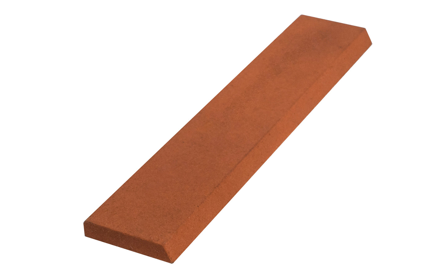 Norton Reamer Stone - 6" x 3/4" - 60° Angle. Durable, fast-cutting stones designed for imparting a professional edge on tools, reamers, taps, and rough rounders on shoe machine tools. To improve sharpening & reduce clogging, use with oil Composed of an aluminum oxide abrasive. Oilstone made by Norton, Saint Gobain. Model FT125.