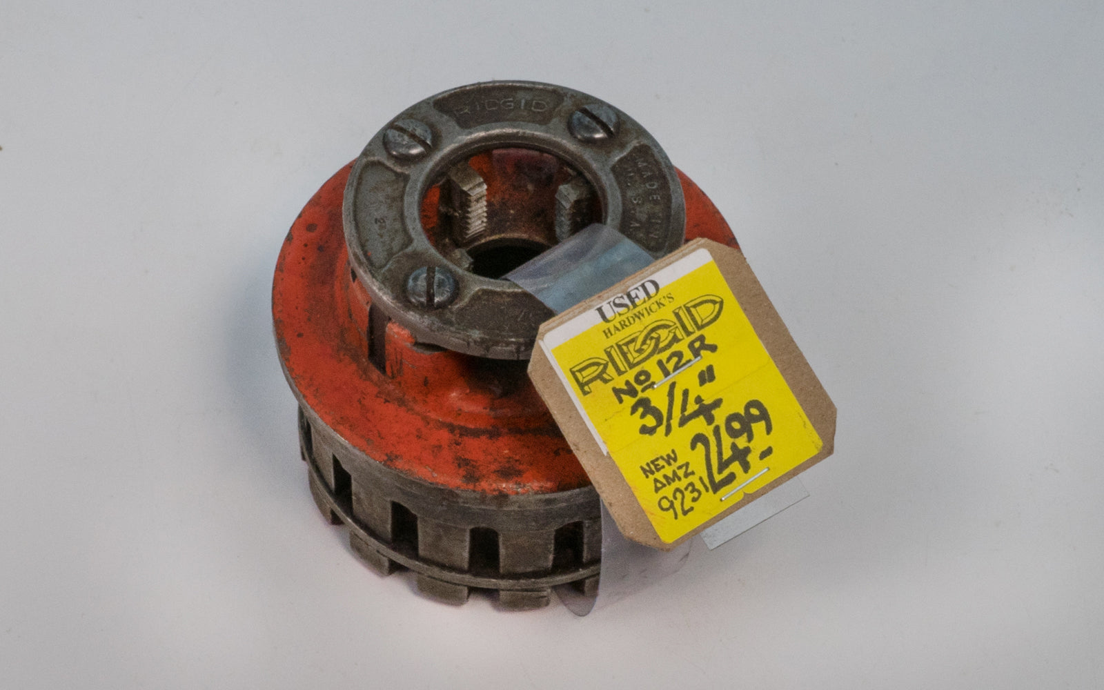 Rigid 12R Die Head. 3/4" Capacity NPT High-Speed RH Hand Threader Die Head. Rigid Tool Co. Head only. Made in USA. Used