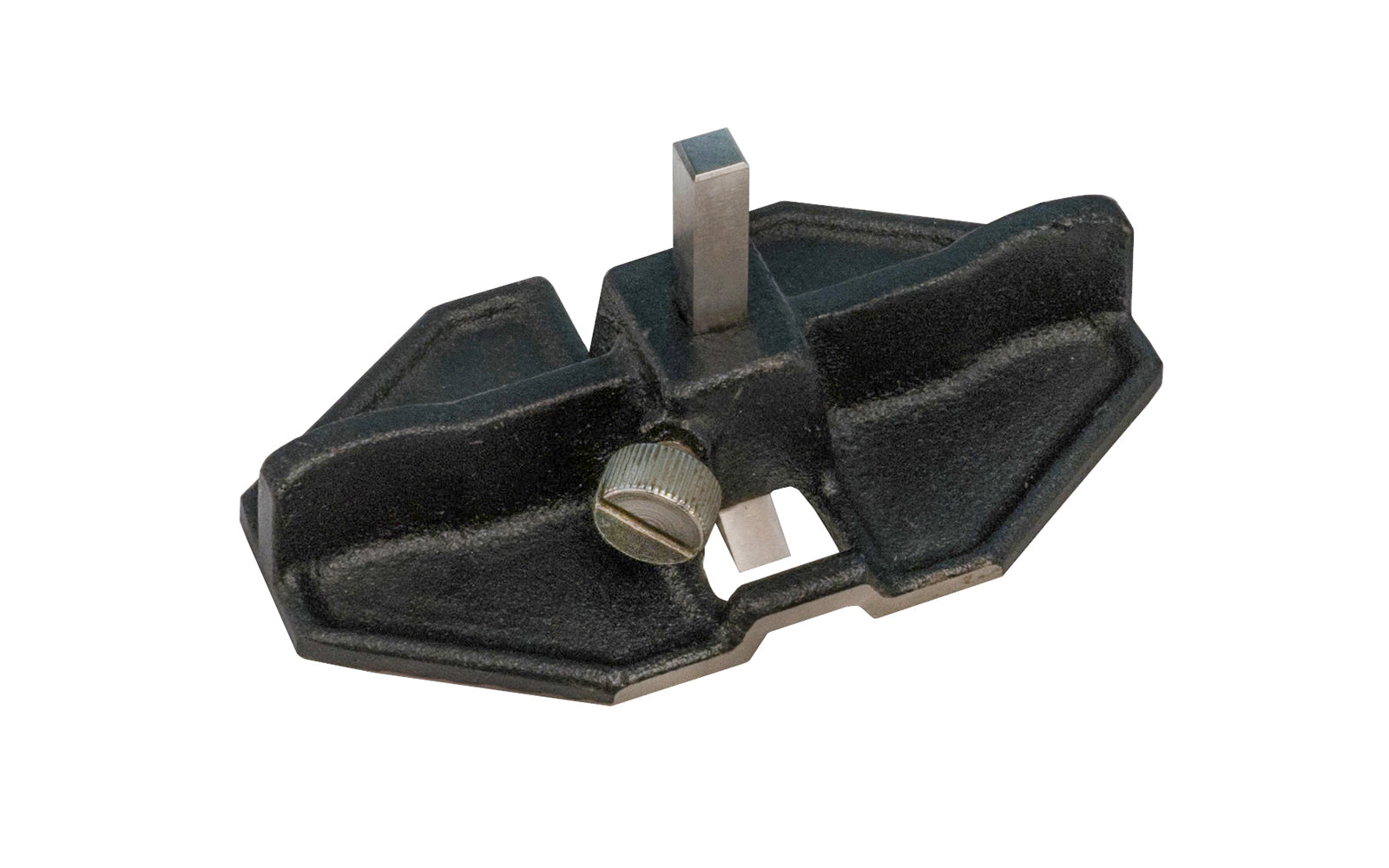 This small router plane has a small 1/4" high speed cutter blade that can be set for the depths of dados, grooves, & hinge mortises as well. The cutter blade is secured with the knurled screw. Model 8954900. 744391104083. Made by Rider / Soba.