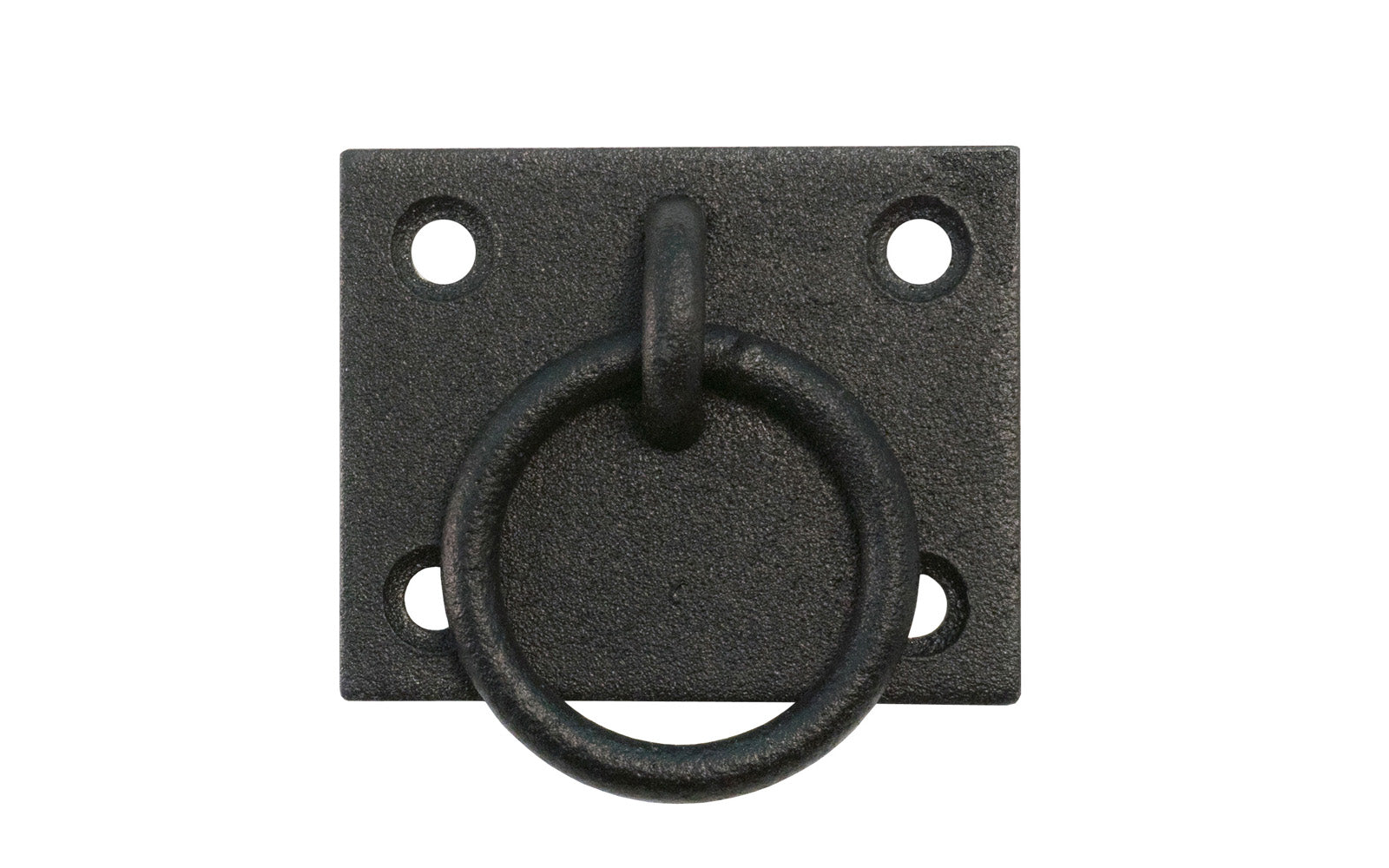 Stainless Pull Ring with Black Textured Finish. Made of 304 stainless steel welded construction, black textured powder coated finish. Made in USA.