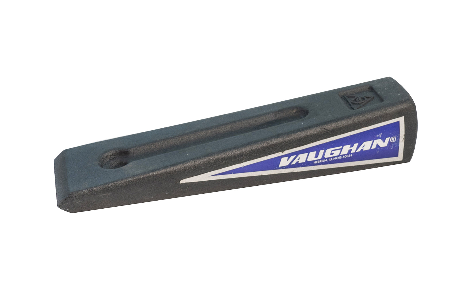 Vaughan Mfg. Model No. SW4X. Basic steel splitting wedge. 4#  steel wedge. 8-1/4" overall length. 4 lbs steel splitting wedge. 093848592776. 2-1/4" wide edge.