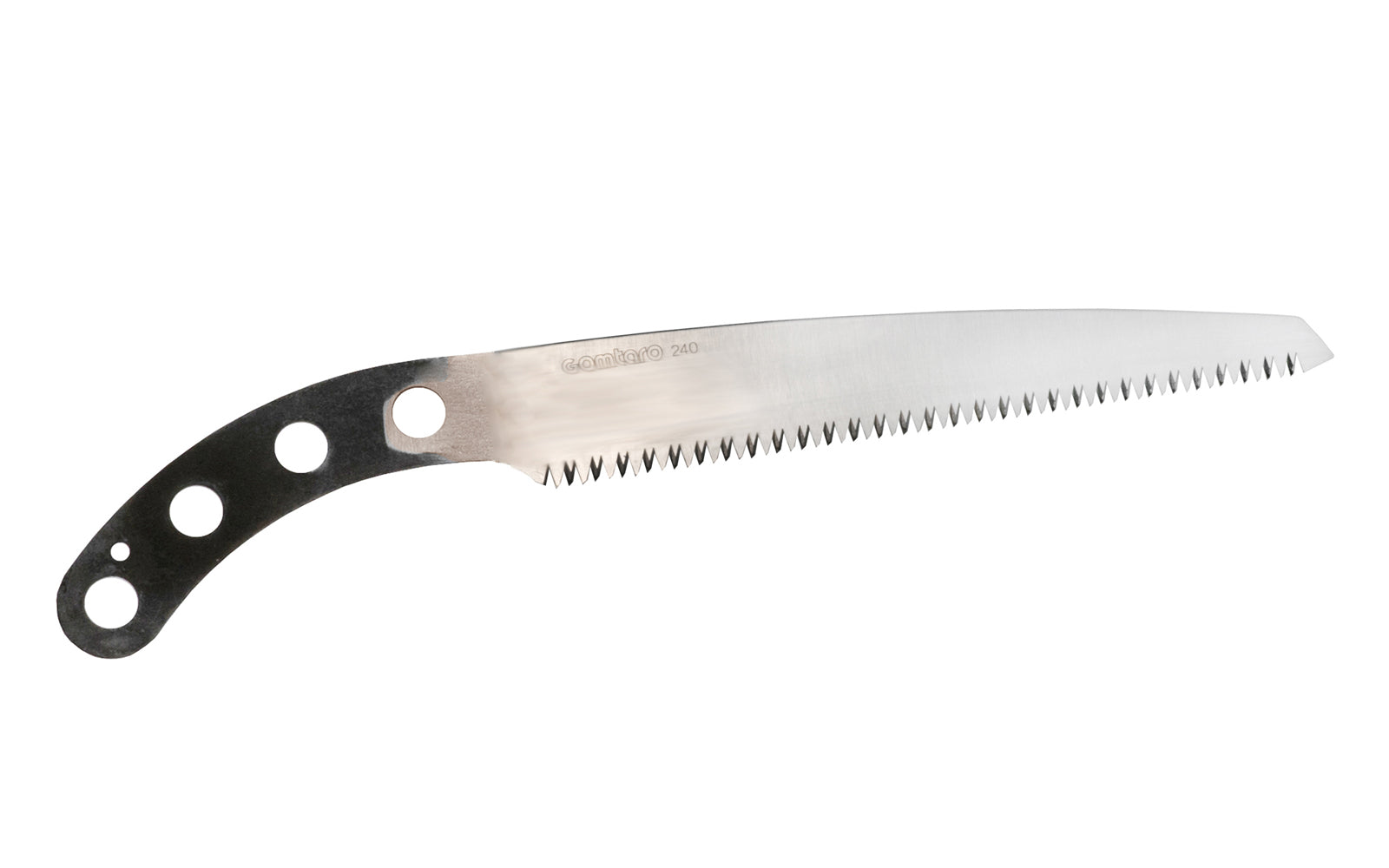 Japanese Silky Gomtaro Saw 240 mm blade is a coarse & thick pruning saw that is great for use on green wood & garden work. Teeth on saw blade have 8 TPI which allows for very fast aggressive cutting. Designed as a replacement blade for the Silky Gomtaro Saw 240 mm, but one could also use the blade for a custom handle