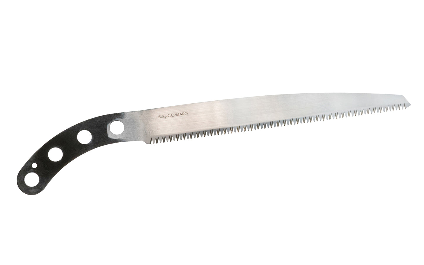 Japanese Silky Gomtaro Saw 300 mm blade is a coarse & thick pruning saw that is great for use on green wood & garden work. Teeth on saw blade have 8 TPI which allows for very fast aggressive cutting. Designed as a replacement blade for the Silky Gomtaro Saw 300 mm, but one could also use the blade for a custom handle