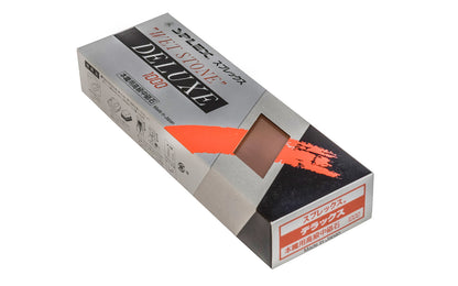 Japanese Suehiro "Splex" Waterstone - 1000 Grit is for sharpening carving tools, knives, planes, & kitchen knives. This medium grit waterstone is good for after the first round of sharpening on a coarser stone, then it's best to move to a finer grit waterstone afterwards.  Made in Japan. Sprex Waterstone. 4966684020818