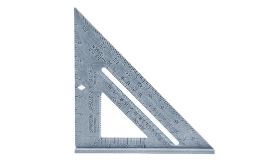 The Swanson 8" Speedlite Gray Speed Square is formed from lightweight, high-impact structural composite, & in a gray color. Good for use with siding & other delicate materials, since it won’t mar soft finishes. Made in USA. Model T0112. 038987001123