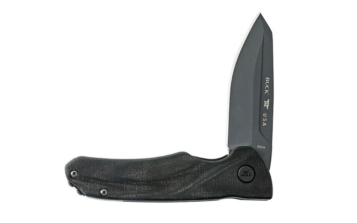 The Buck Knives 843 Sprint OPS Folding Knife has a high speed ball bearing flipper for fast deployment. The reverse tanto blade shape gives gthe knife piercing strength while also giving you the smooth cutting surface of a drop point. The blade is made of S30V steel. Made in USA. Model 0843BKS-B