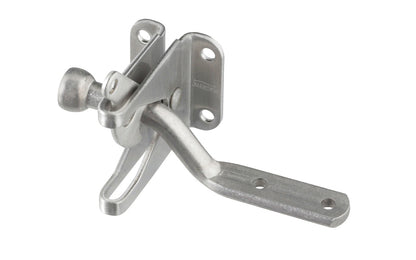 This Stainless Steel Automatic Gate Latch is designed for right or left handed applications. Rust-resistant; vinyl safe, ACQ safe - safe for use with premium woods like cedar & redwood. Can be padlocked for added security. National Hardware Catalog Model No. N342-600. 038613342606