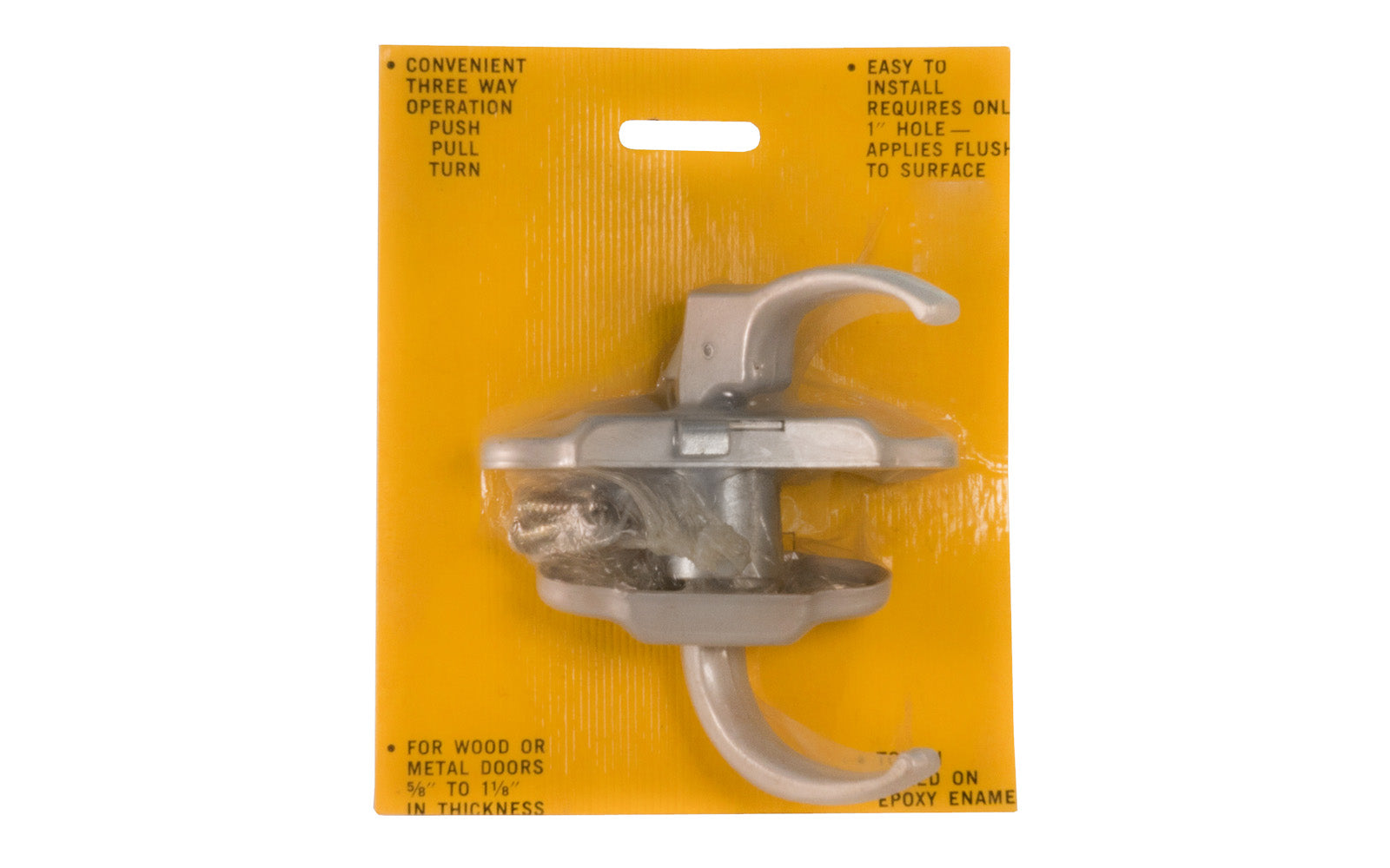 Stanley Screen / Storm Door Latch. Designed for wood or metal screen & storm doors 5/8" to 1-1/8" thickness. Made by Stanley.