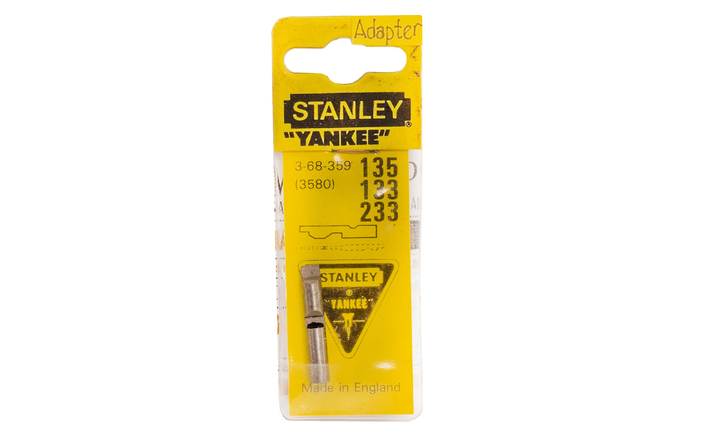 Stanley "Yankee" Adapter. Model No. 3-68-359.  Brand new old stock.   Made in England.  3253563683594
