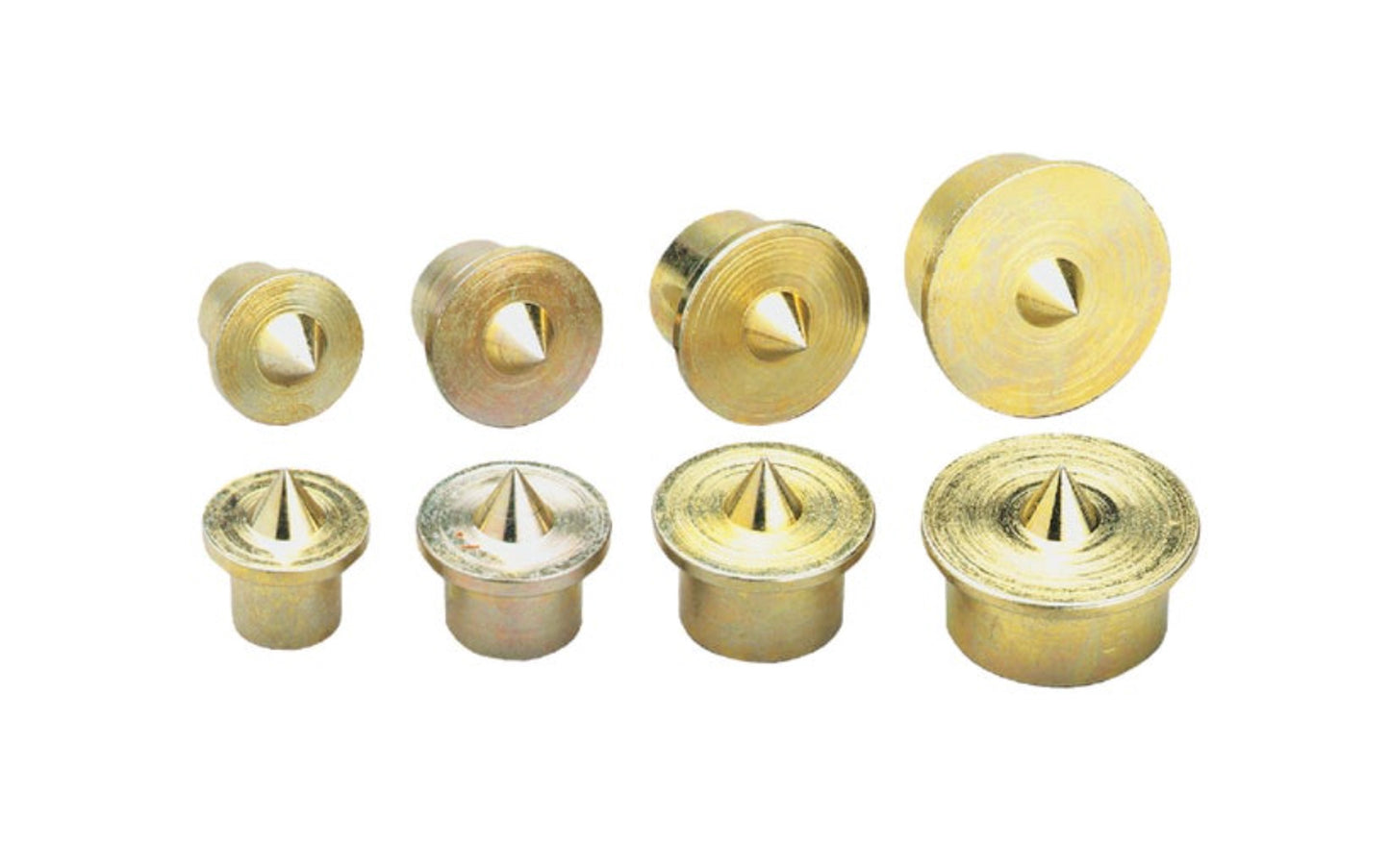 Best Way Tools Dowel Center Set - 8 PC Set. Includes two each of  1/4",  5/16",  3/8",  &  1/2" diameter dowel centers. Makes dowel positioning quick & easy. Accurately marks holes for drilling. Includes eight centers. 8 piece set. Model 25860. 080497258603