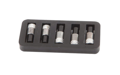 Replacement Striker Flints - 5 Pack. High quality replacement flints for Forney striker & many other standard screw-on type flint lighters. Made by Forney Industries.   Made in USA. Model 86122. 032277861220
