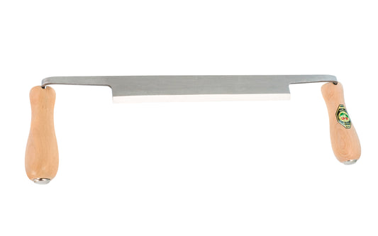 Made in Germany ~ Model 4000-225 MM · A quality 8" drawknife "Zugmesser" made by Two Cherries in Germany. Hand forged from high carbon steel then hardened & tempered, it cuts wood efficiently & holds a sharp edge well. Good draw knife for general woodworking, debarking, or roughing out larger projects. 4016649040013
