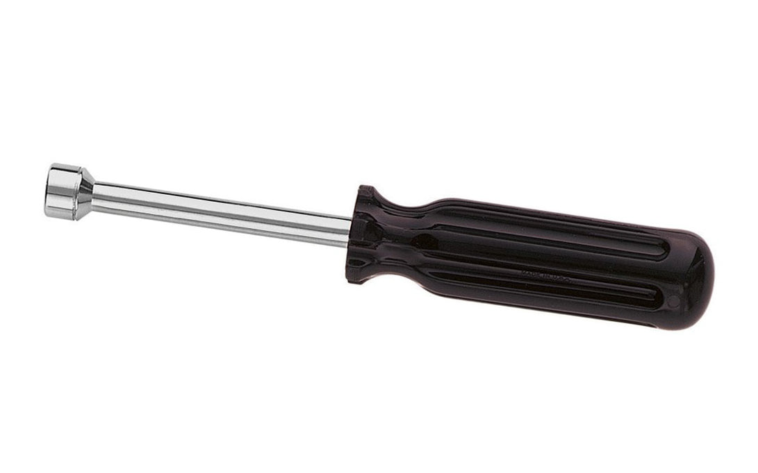 Klein Tools / Vaco Metric Nut Driver has a standard 3" shaft that works for most applications. The hollow shaft design facilitates work on stacked circuit boards and long bolt applications. Smooth Comfordome handles fit the palm of the hand comfortably.    Made in USA.