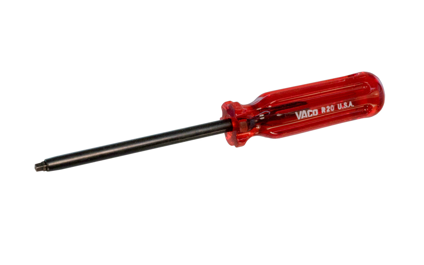 Vaco #2 x 4" Square Drive Screwdriver - R20. Square No. 2 Screwdriver. Vaco / Klein Tools. Made in USA.