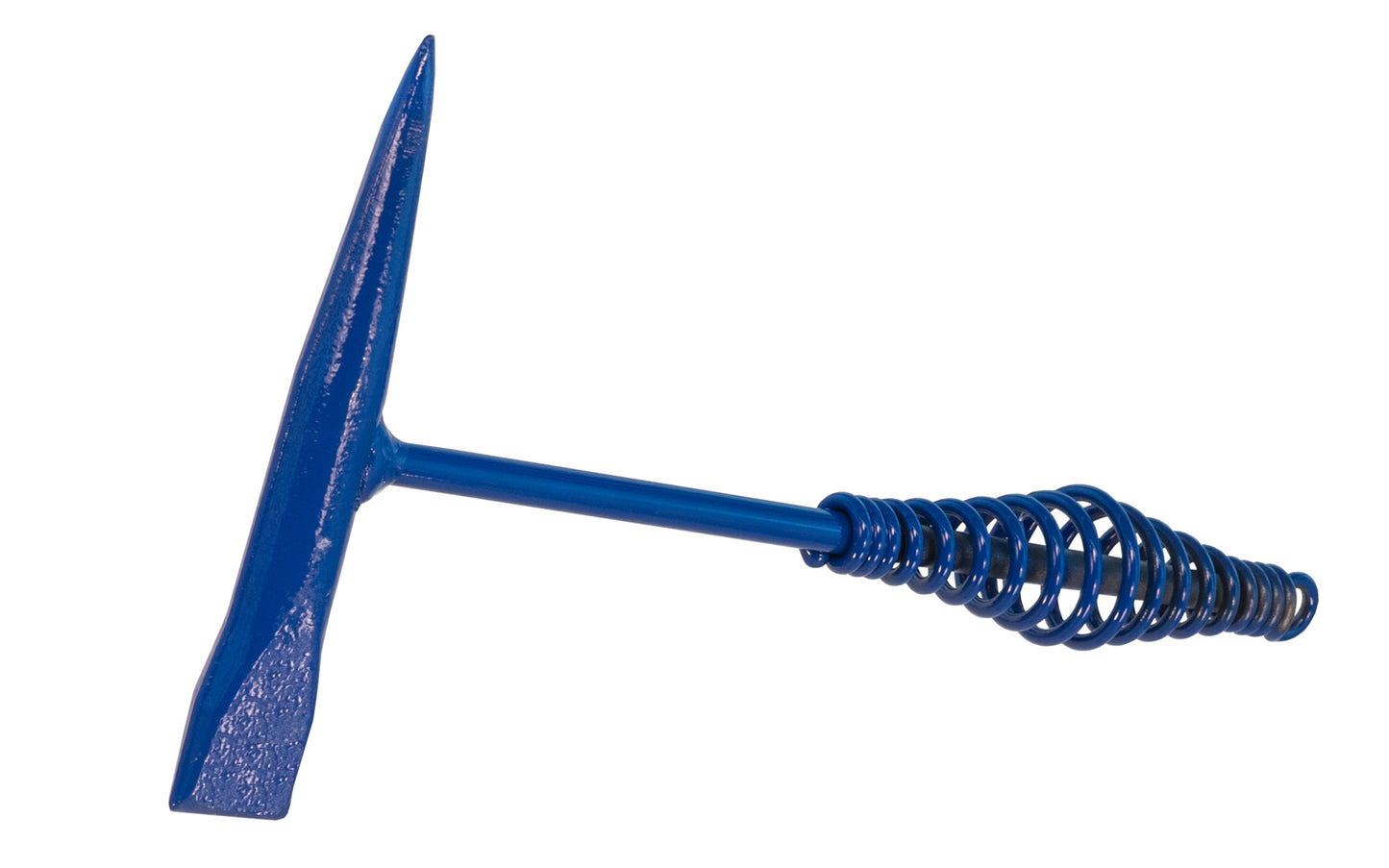 Made in USA · A WC-CS Type C Steel Welders Chipping Hammer with a coiled handle made by Vaughan - Model WC-CS. One end has vertical 1" blade & the other end tapers to a point. Coil spring steel handle. Welding Chipping Hammer. 051218198157