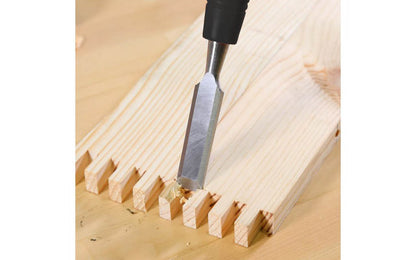 GreatNeck 1" chisel is a general purpose wood chisel designed for woodworking projects. 3" blade is constructed of drop forged steel for strength & durability & is precision ground for accuracy. Handle is constructed of premium grade acetate with a steel cap for use with chisel mallets. Great Neck Model WC100
