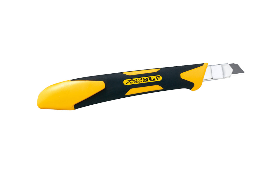 This Olfa 9 mm "XA-1" fiberglass utility knife is great for detailed cutting when you want a knife that is sharp & easy on your hands, especially for intricate projects. This 9mm blade knife offers an ergonomic design comfort with a rubber grip. Stainless blade channel. 091511600919. Olfa Model XA-1. Made in Japan