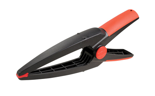Bessey Clamps Model No. XV5-100 - These Long tapered nose spring clamp from Bessey have a tapered nose & can get into hard-to-reach areas. They have soft-touch pads that prevent marring of delicate work. 3" max opening & 4" clamp depth. Made of plastic material with a soft cushion grip - Long Needle Nose Clamps ~ 091162000700