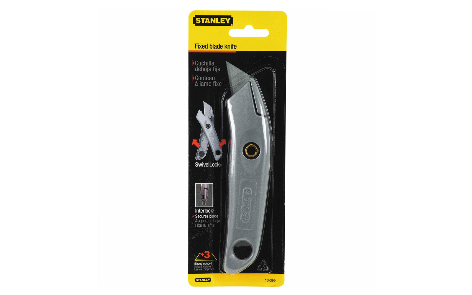 Stanley Fixed Blade Utility Knife ~ 10-399 - Made in USA