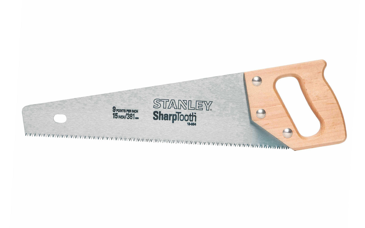 Stanley 15" Handsaw "Sharptooth" - 8 TPI ~ 15-334 - Aggressive Cut - Made in USA