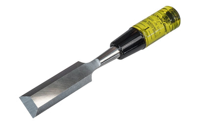 Buck Bros 1" Wood Chisel ~ 106BC - Made in USA - Made in Massachusetts ~ 1" width - Drop Forged - Hardened & Tempered -  Reinforced steel caps for use with chisel mallets - Acetate handes are shatter-resistant - Steel Cap - Tapered Blade for balance - 1" size