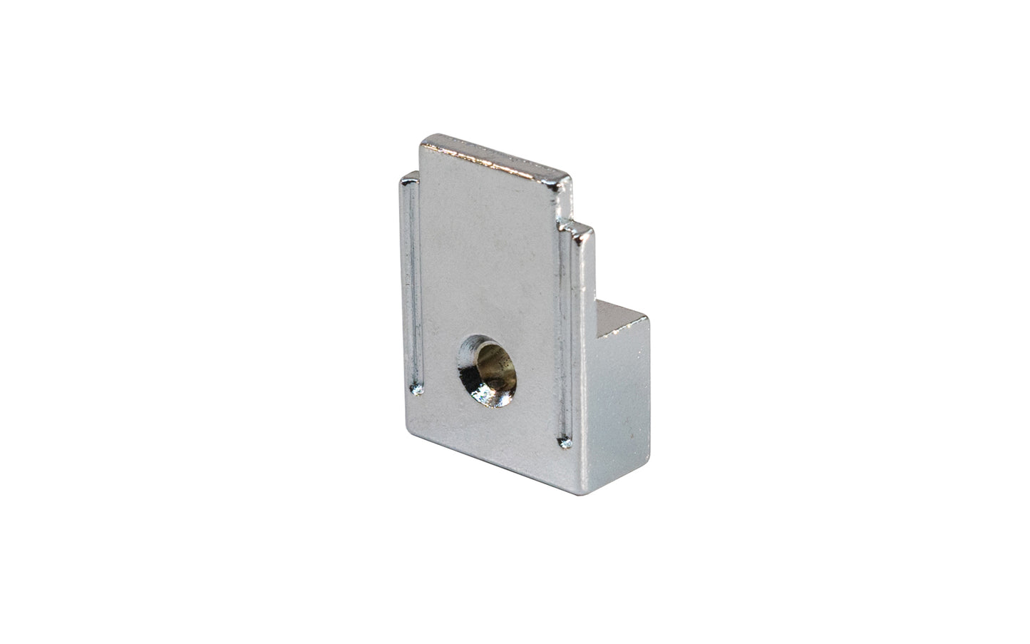 Chrome Decorative Mirror Clip for 1/4" Thick Glass - 1/4" Opening ~ KV Model No. 266-CHR - Knape and Vogt