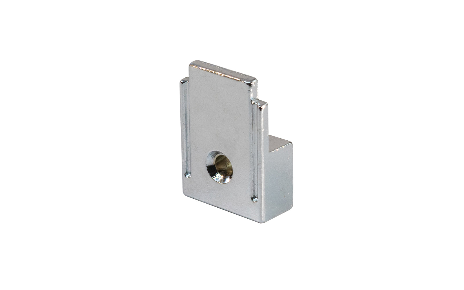 Chrome Decorative Mirror Clip for 1/4" Thick Glass - 1/4" Opening ~ KV Model No. 266-CHR - Knape and Vogt