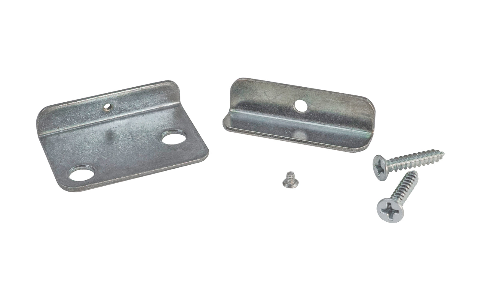 Steel Mirror Clip Support Hanger - 1/4" Opening ~ KV Model No. 278-ANO - Commonly used with installation of mirrors, but may also be used in appliacations where a 1/4" opening is needed - Knape and Vogt - Screw attached upper flange for snug mounting