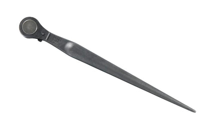 Klein Tools - Model No. 3238 - 1/2" drive - Reversible ratchet - Accepts 1/2-Inch square-drive hex socket - Forged from select alloy steel with continuous-taper handle for aligning bolt holes - Industrial black finish for corrosion resistance - 15" overall length - Spud Handle - Erection Wrench - taper handle 1/2 drive - 092644658990
