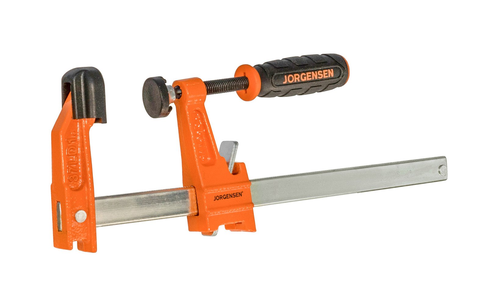 Jorgensen 6" Light-Duty Steel Bar Clamp ~ No. 3706-LD - Pony Jorgensen ~ Cast iron heads & rust resistant steel bars ~ 6" max opening ~ 300 lbs. clamping pressure ~ Light Duty style