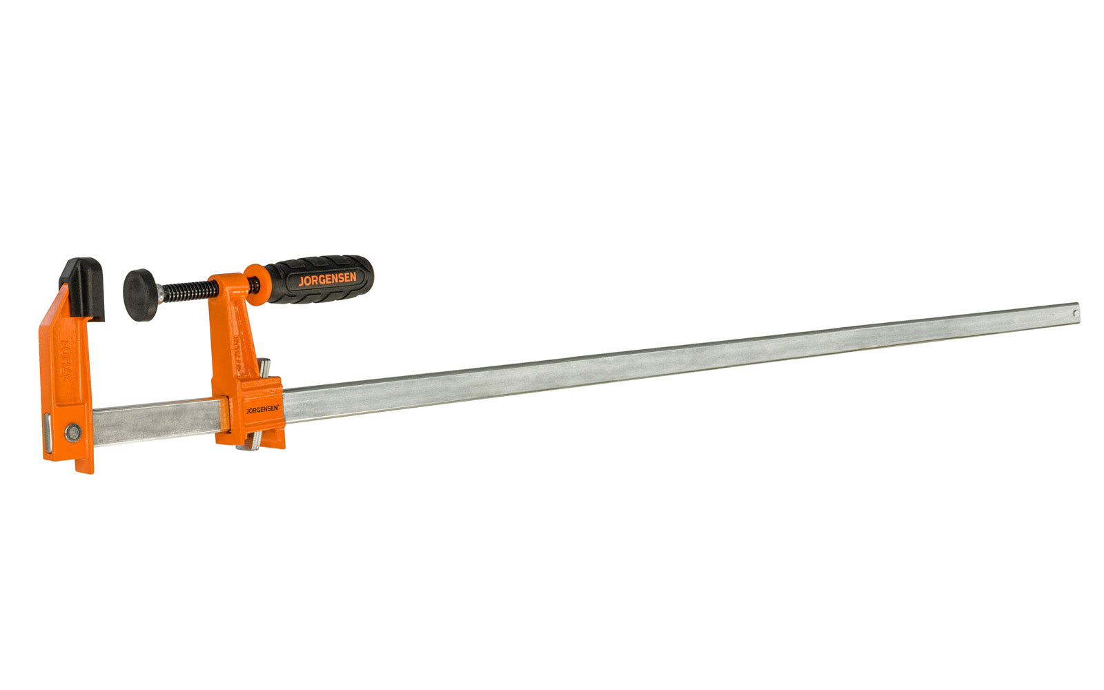 Jorgensen 36" Heavy-Duty Steel Bar Clamp ~ No. 3736-HD - Pony Jorgensen ~ Cast iron heads & rust resistant steel bars ~ 36" max opening ~ 1,000 lbs. clamping pressure ~ Heavy Duty style ~ 044295373623