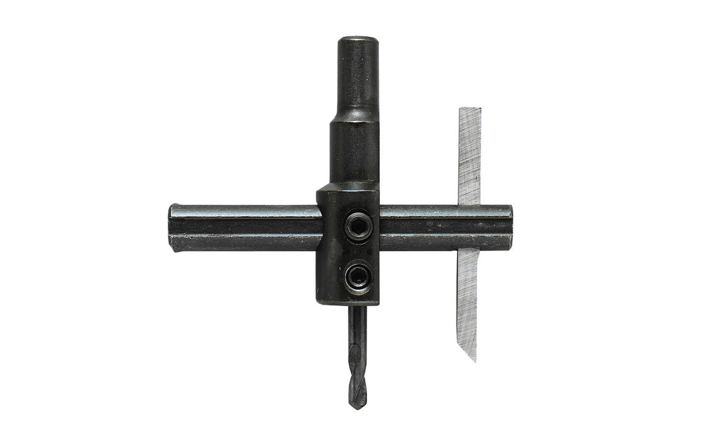 Circle Cutter ~ Cuts 7/8" to 4" Diameter Hole - General Tools Model No. 4 - For cutting sheet metal, brass, copper, soft steel, aluminum, plastic, wood & composite materials ~ Maximum safe speed 500 RPM Warning: Do not use with hand power drill.~ 038728210036