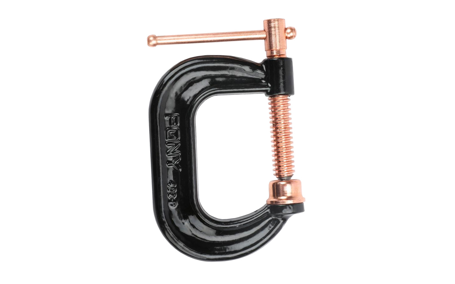 Pony 2" Heavy Duty Drop-Forged C-Clamp ~ No. 402-D - Heavy Duty - Drop Forged Steel - Industrial Grade - 2" max opening - 2" throat depth - Copper coated cold-drawn screw - 3,300 lb. clamping force ~ 044295004022