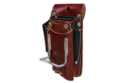 Occidental Leather 5-in-1 Tool & Hammer Holder Holster ~ 5520 - Made in USA ~ Made of Sturdy genuine Leather - 5-in-1 holster - 4" Projection  - 5-in-1 Holder -  Holster - Offers holders for hammer, lumber crayon or screw driver, pliers