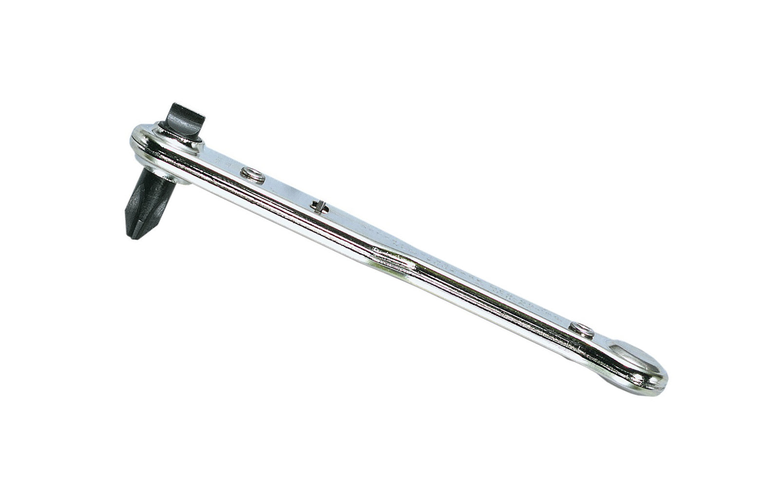 General Tools Ratchet Offset Screwdriver - Model No. 807SX ~ Ideal for use where screws are concealed or obstructed, leverage is required, or where turning space is limited ~ 038728426673