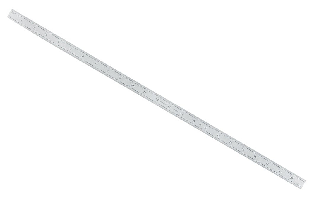 General Tools 24" Flexible Stainless Rule (10ths, 100ths, 32nds, 64ths) - Model No. CF2445 ~ Satin Finish Stainless Rule ~ 24" Overall Length - Flexible Rule ~ 038728331908