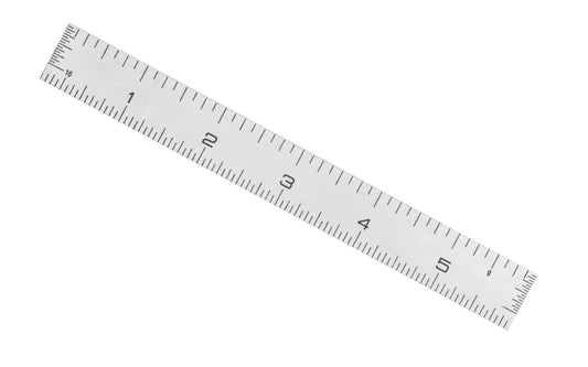 General Tools 6" Rigid Stainless Rule with End Grads (8ths, 16ths, 32nds, 64ths)