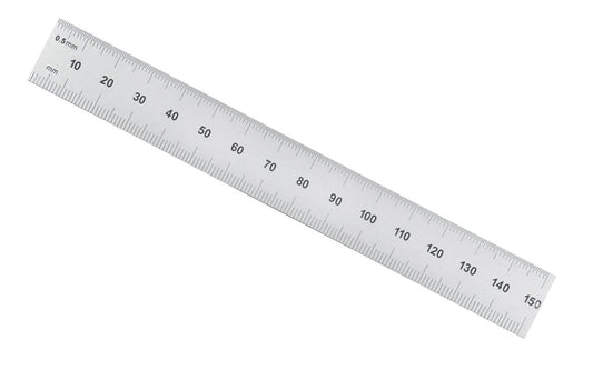 General Tools 6" Rigid Stainless Rule (mm, 0.5 mm, 32nds, 64ths) - Model No. CF667me ~ Readings are in millimeters, 0.5 mm, 32nds, 64ths - Satin Finish Stainless Finish ~ Rigid rule 