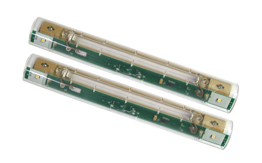 FastCap Cubby Light ~ 2-Pack LED Cabinet Light Set - Brightens cabinets, cupboards, drawers - Takes AAA batteries - Includes 6 batteries - Bright LED's - Compact design - 9" length - Made in USA - Model No. CUBBYLIGHT