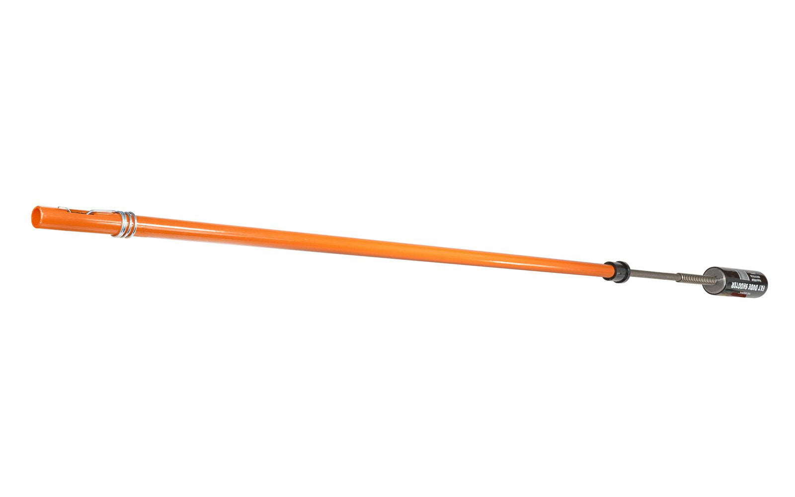 Made in USA · Dude Tools Model FDS24P ~ Spring-loaded driving shaft ~ 2-1/2" lb. handle weight ~ 24" long shaft ~ Great for driving nails in difficult & hard-to-reach areas. Shoots nails in difficult & hard-to-reach areas. Shaft is spring loaded which allows the nail to be set down into the tube for one hand operation. 850191001375