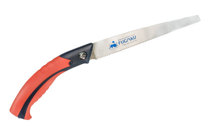 Made in Japan · Crosscut Teeth: 16 TPI ~ Great saw for bamboo ~ 1-1/4" narrow blade - good for tight areas ~ Includes a plastic sheath & belt loop ~ Black hard plastic handle with EVA coated grip ~ handle has a pistol-grip design which helps to add strength & power when sawing
