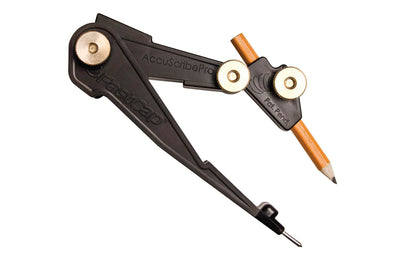 FastCap AccuScribe Pro Scribing Tool ~ Professional Scribing Tool ~ Great for siding around windows & flooring ~ For radius & circumference work ~ For marking gauge application ~ Non-rocking flat bottom ~ Adjustable articulating head for tough scribing applications ~ Extendable compass point ~ Includes pencil ~ 663807980366