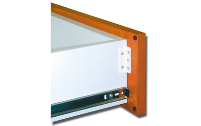 Fastcap Long Metal Kolbe Korner, White - 50 Pack - Mounting bracket for shaker style drawer fronts. It allows for the drawer face to be mounted to the box easily, quickly & without hassle - Model No. KK.50PC.LONGWHITE
