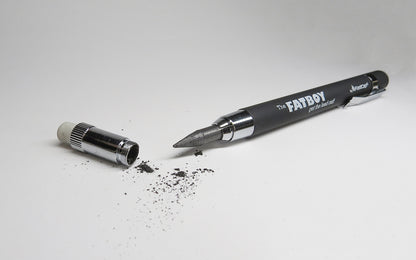 FastCap Professional Carpenter / Mechanical FatBoy Pencil - Combines the utility of a mechanical pencil with the strength of a carpenter pencil - Lead for wood - Soapstone for metal - Red crayon for concrete