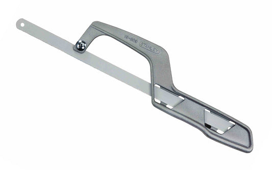 Stanley Mini Utility Hacksaw With Metal Handle ~ 15-809 - This utility hacksaw is a great compact saw for cutting metal materials. The saw is indispensable for cutting in tight spaces & narrow crevices 
