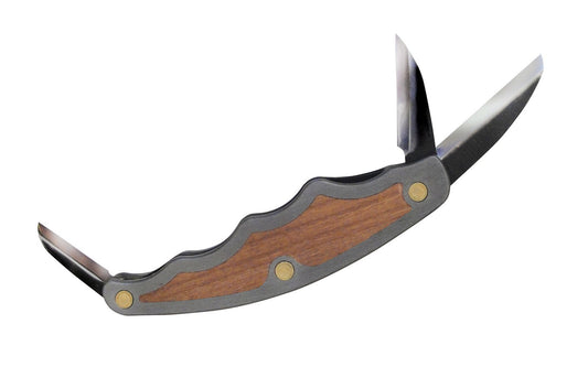 Flexcut Tri-Jack Pro - Model No. JKN95 ~ 3-blade pocket knife ~ Detail Knife, Roughing Knife, Mini Cutting Knife ~ High Carbon Steel blades ~ The roughing knife is great for modeling surfaces & creating texture, while the detail & cutting knives let you easily make the finest cuts - Made in USA - 3-Blade Jack Knife - Three Blades ~ 651646500951