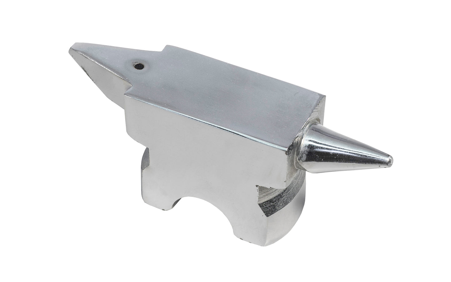 Forged Steel Double-Horned Polished Anvil - 1 lb - 420 grams ~ 4-1/2" Long  x 1-3/4" Wide  x 1-1/8" High - jeweler's anvil is good for silversmiths & jewelers. Use this anvil for flattening, shaping, forming, bending, repairing, & great for detail wire work as well