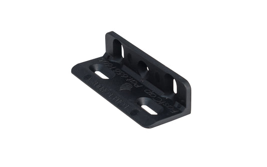 Fastcap Nylon Kolbe Korner, Black - 50 Pack - Mounting bracket for shaker style drawer fronts. It allows for the drawer face to be mounted to the box easily - Model No. KK.50PC.BL